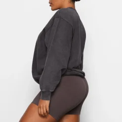 BOYFRIEND FLEECE CREWNECK PULLOVER |-Skims Hot