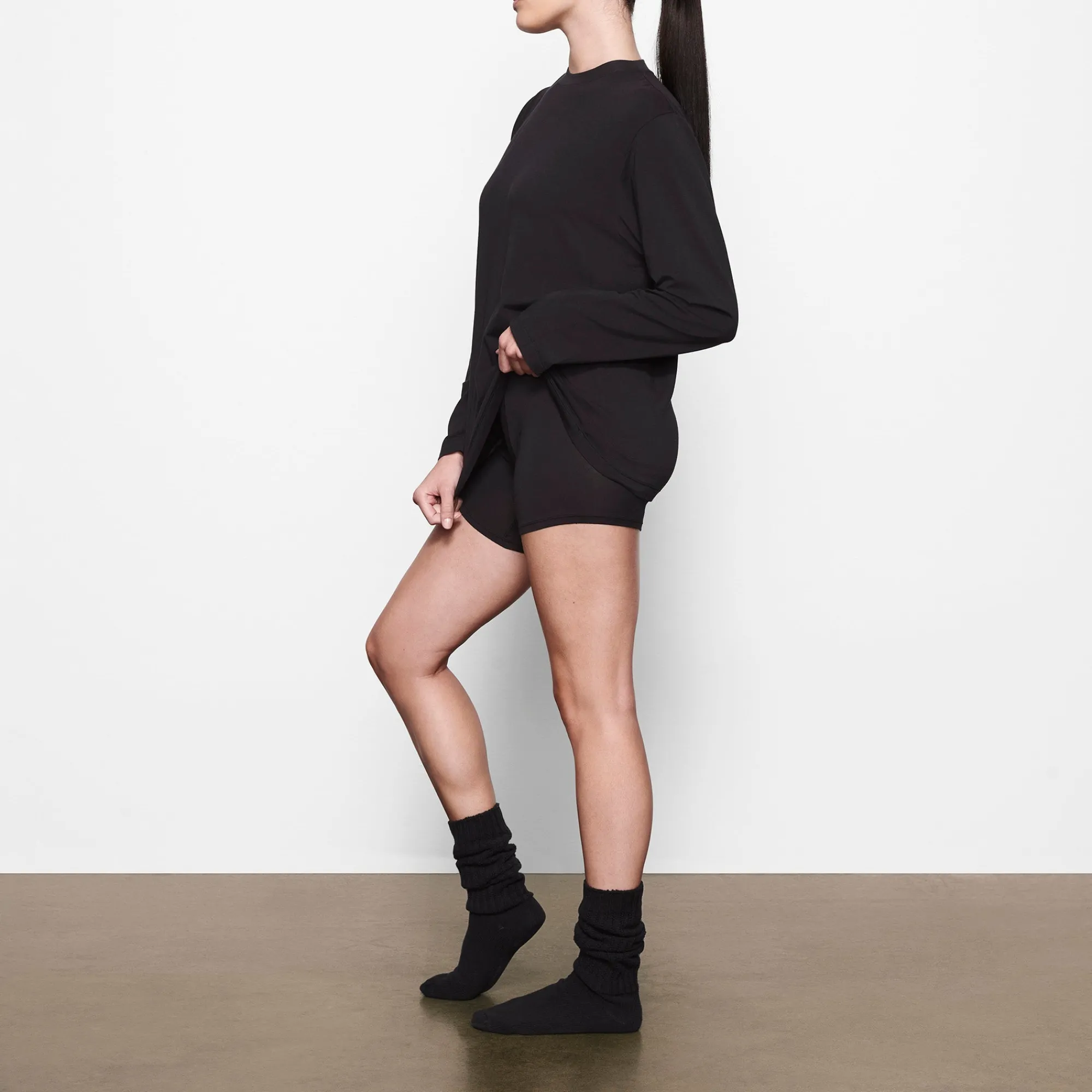 BOYFRIEND LONG SLEEVE T-SHIRT |-Skims Online