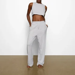 BOYFRIEND LOOSE PANT | LIGHT HEATHER GREY-Skims New