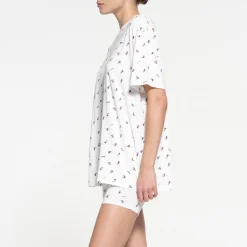 BOYFRIEND T-SHIRT AND BOXER SET | SKI PRINT-Skims Discount