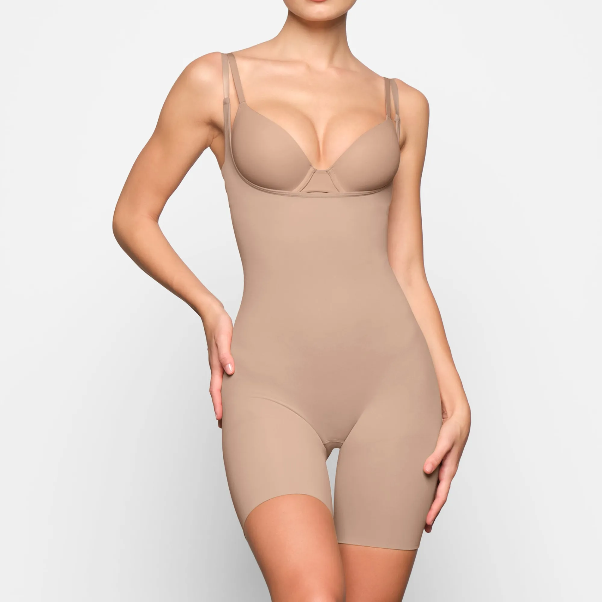 BUTT ENHANCING OPEN BUST BODYSUIT |-Skims Fashion