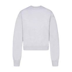 COTTON FLEECE CLASSIC CREWNECK | LIGHT HEATHER GREY-Skims Online