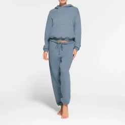 COTTON FLEECE CLASSIC HOODIE | STEEL BLUE-Skims Best