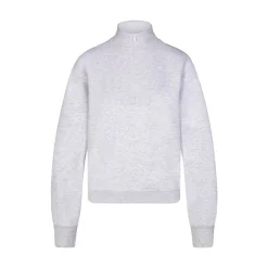 COTTON FLEECE CLASSIC QUARTER ZIP PULLOVER | LIGHT HEATHER GREY-Skims New