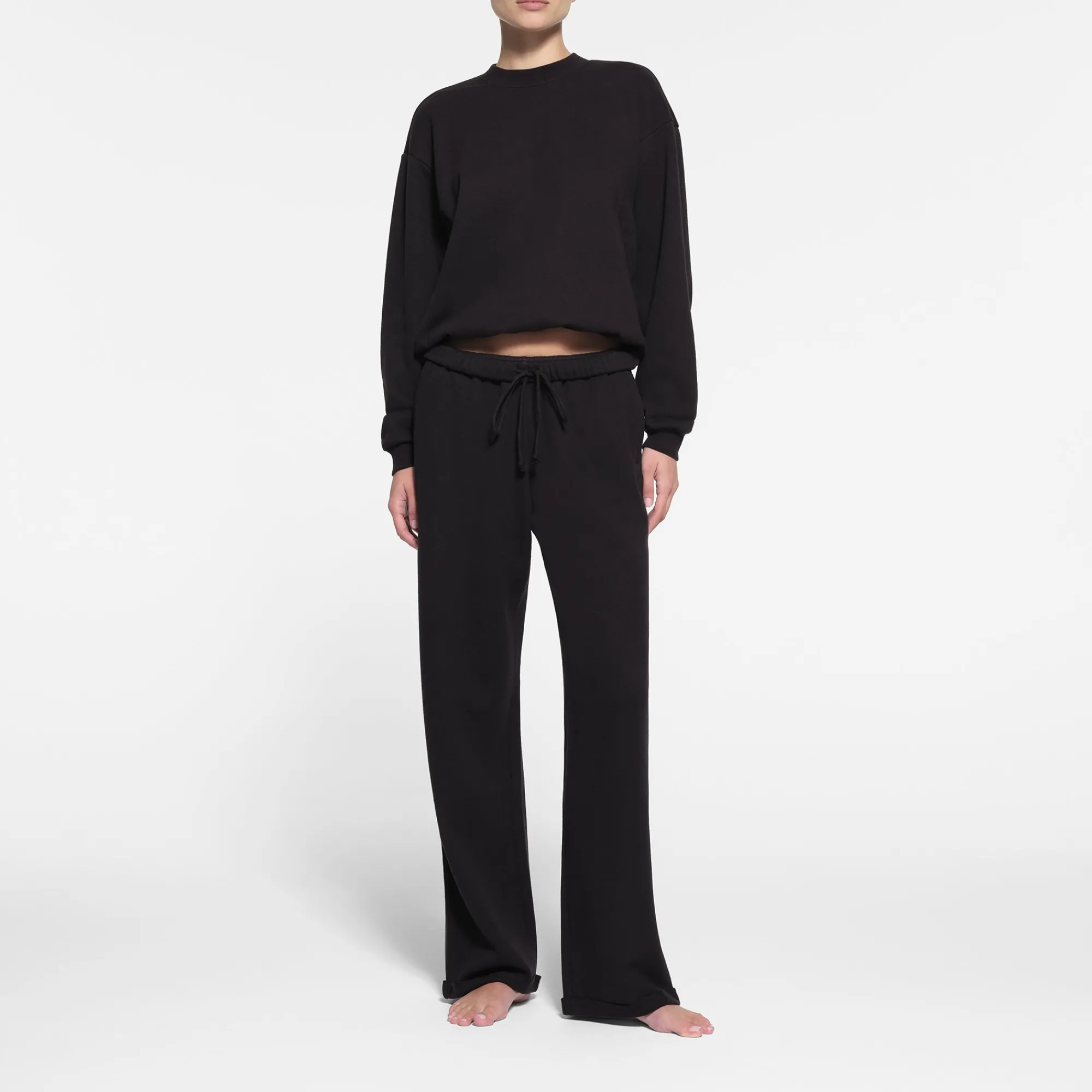 COTTON FLEECE CLASSIC STRAIGHT LEG PANT |-Skims Sale