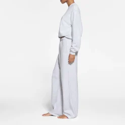 COTTON FLEECE CLASSIC STRAIGHT LEG PANT | LIGHT HEATHER GREY-Skims Clearance