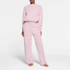 COTTON FLEECE CLASSIC STRAIGHT LEG PANT | CHERRY BLOSSOM-Skims New