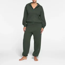 COTTON FLEECE CLASSIC ZIP UP HOODIE |-Skims Hot