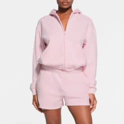 COTTON FLEECE CLASSIC ZIP UP HOODIE | CHERRY BLOSSOM-Skims Best