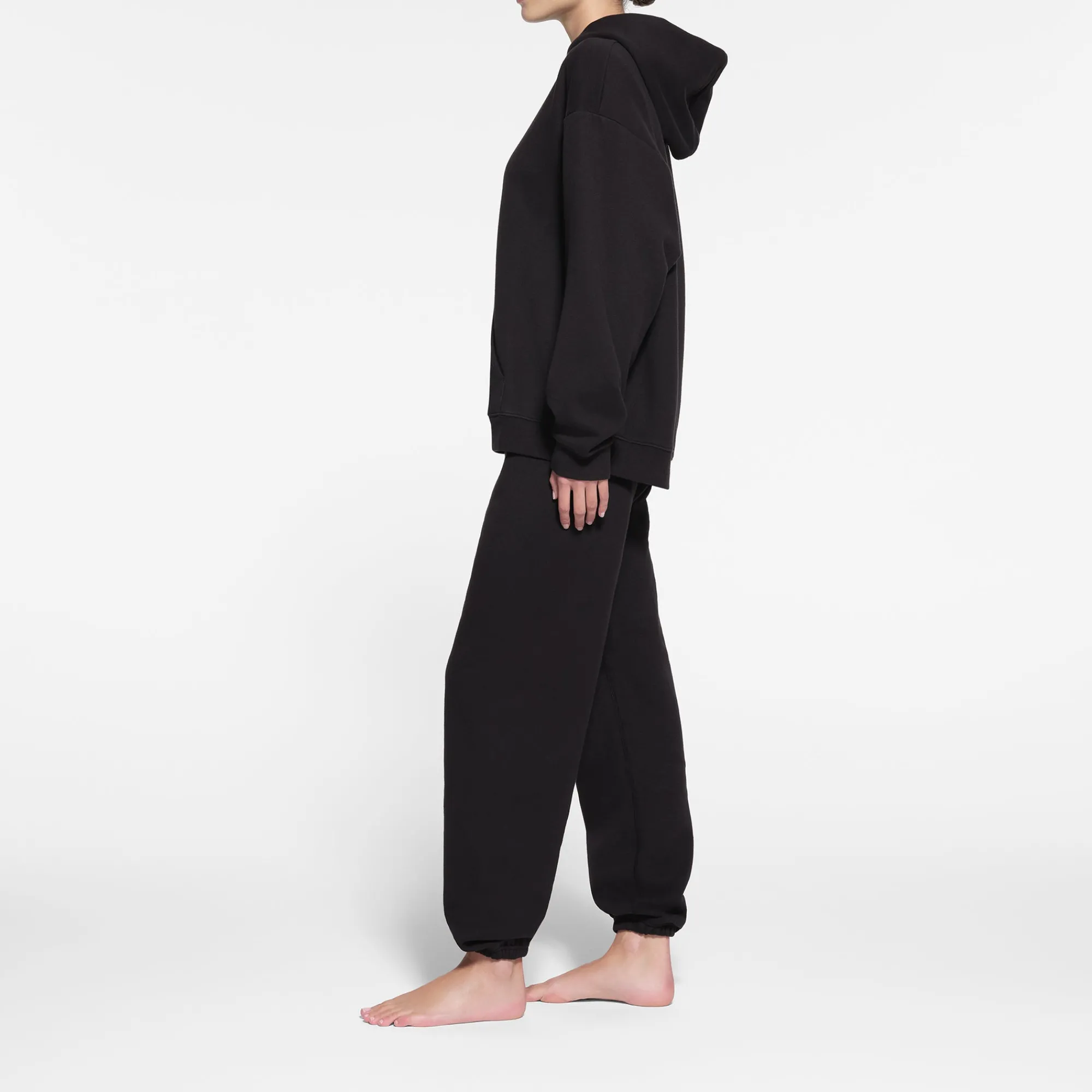 COTTON FLEECE OVERSIZED HOODIE |-Skims Clearance