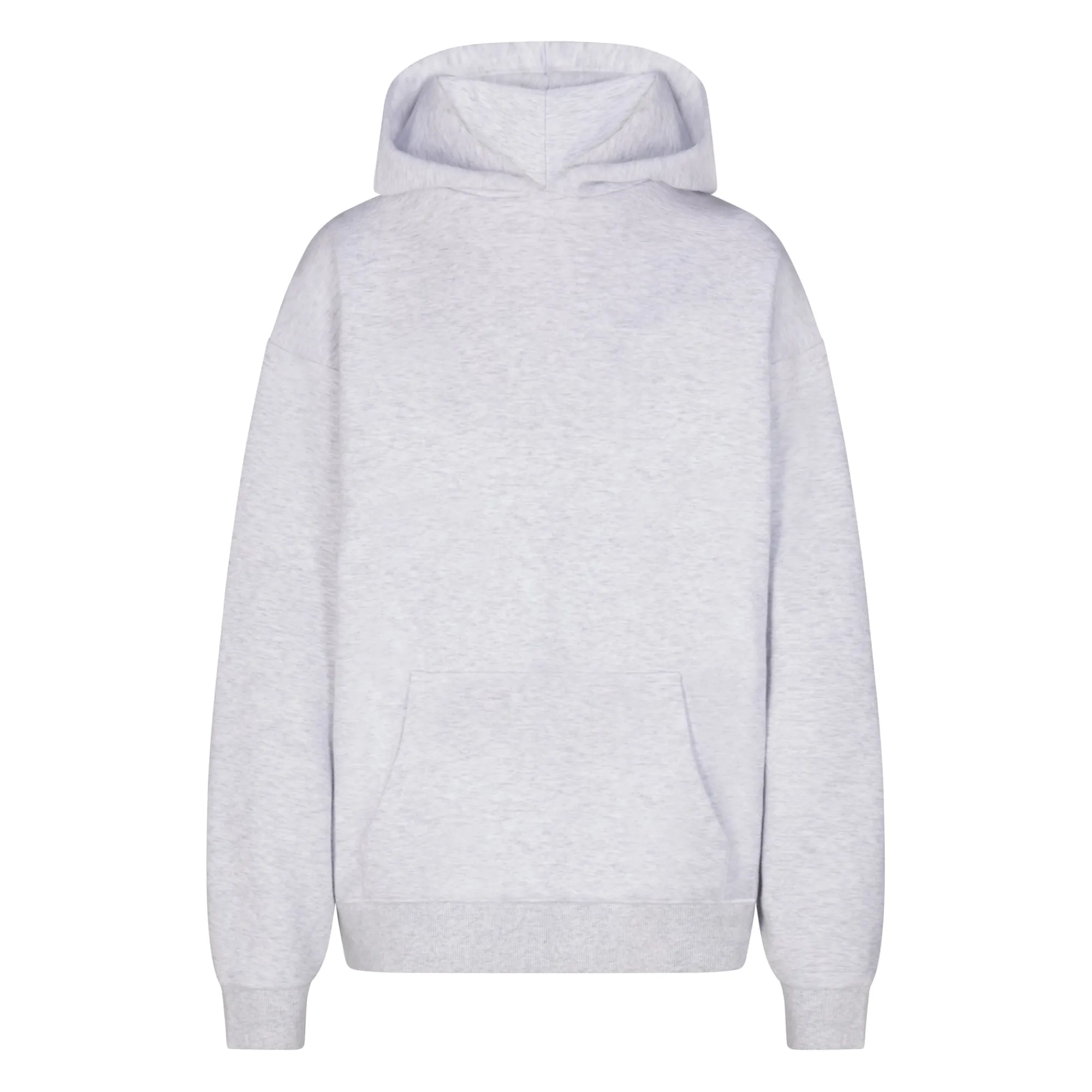 COTTON FLEECE OVERSIZED HOODIE | LIGHT HEATHER GREY-Skims Sale