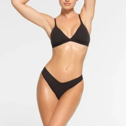 COTTON JERSEY DIPPED THONG |-Skims New