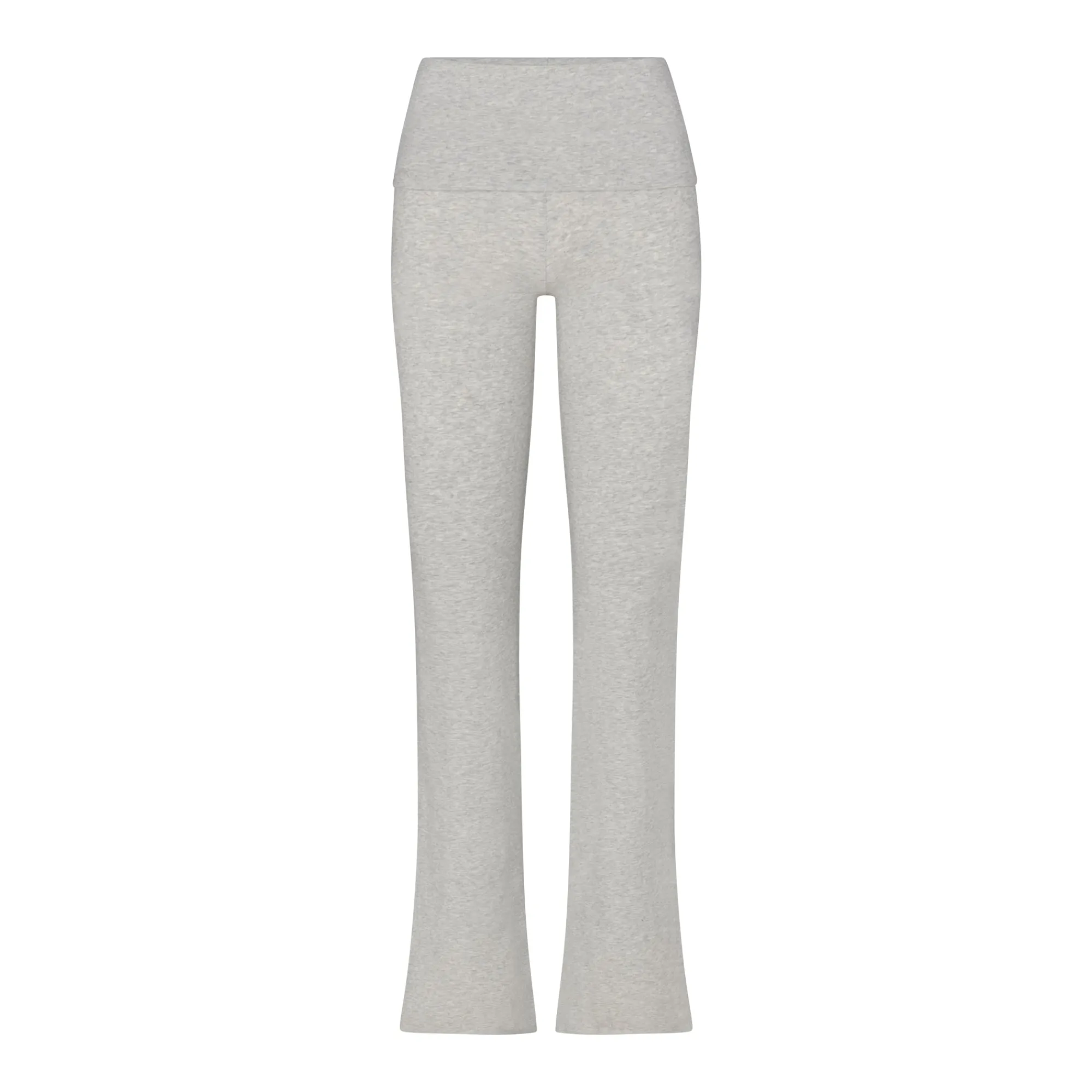 COTTON JERSEY FOLDOVER PANT | LIGHT HEATHER GREY-Skims Fashion