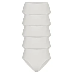 COTTON JERSEY FULL BRIEF 5-PACK | LIGHT HEATHER GREY-Skims Outlet