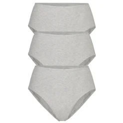 COTTON JERSEY FULL BRIEF 3-PACK | LIGHT HEATHER GREY-Skims Clearance