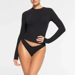 COTTON JERSEY LONG SLEEVE T-SHIRT |-Skims New
