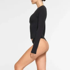 COTTON JERSEY LONG SLEEVE T-SHIRT |-Skims New