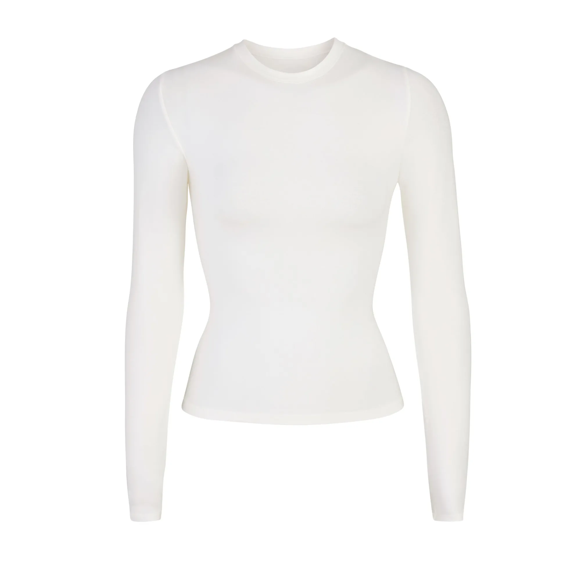 COTTON JERSEY LONG SLEEVE T-SHIRT |-Skims Fashion