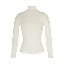 COTTON JERSEY LONG SLEEVE TURTLENECK |-Skims Online