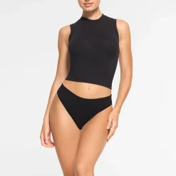 COTTON JERSEY MOCK NECK TANK |-Skims Fashion