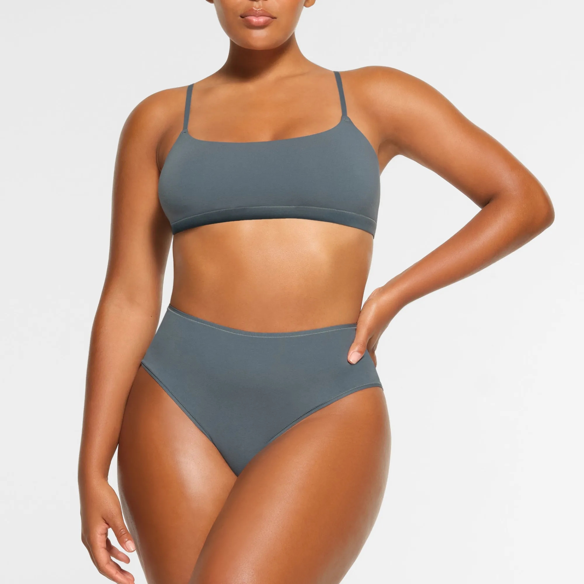 COTTON JERSEY SCOOP BRALETTE |-Skims Fashion