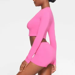 COTTON JERSEY SHORT | HOT PINK-Skims Clearance