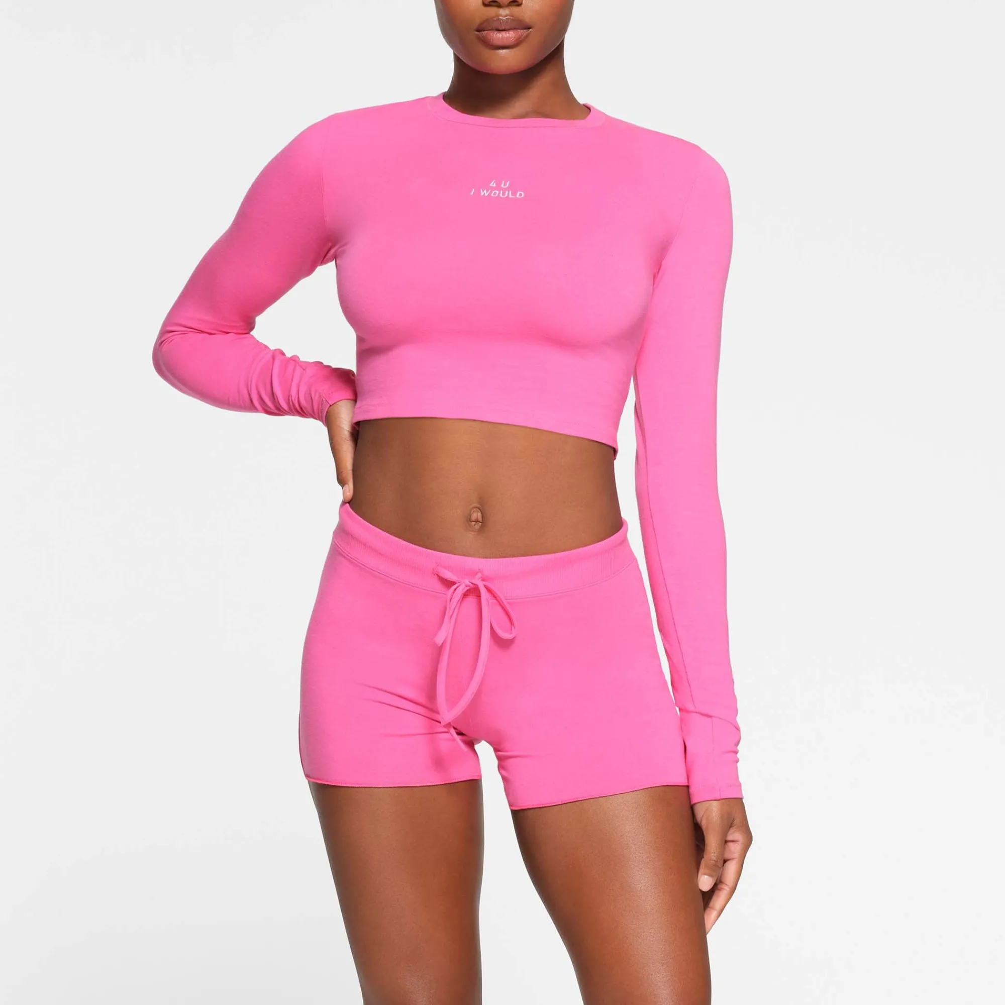 COTTON JERSEY SHORT | HOT PINK-Skims Clearance