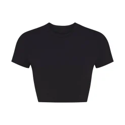 COTTON JERSEY SUPER CROPPED T-SHIRT |-Skims Discount