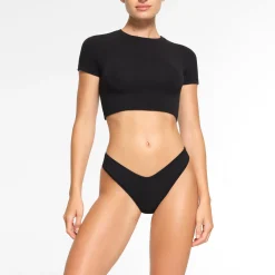 COTTON JERSEY SUPER CROPPED T-SHIRT |-Skims Discount