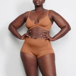 COTTON JERSEY TRIANGLE BRALETTE |-Skims New