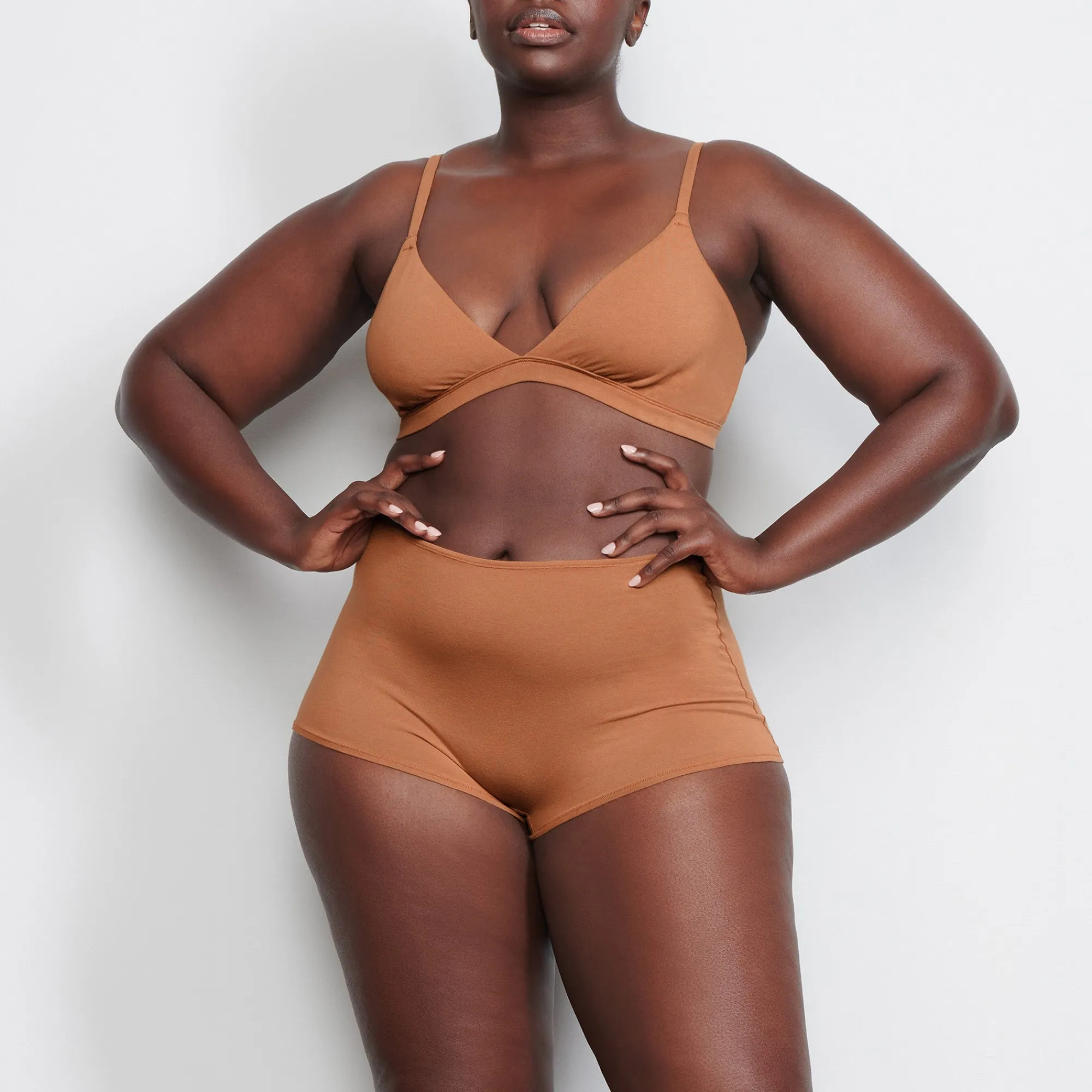 COTTON JERSEY TRIANGLE BRALETTE |-Skims New