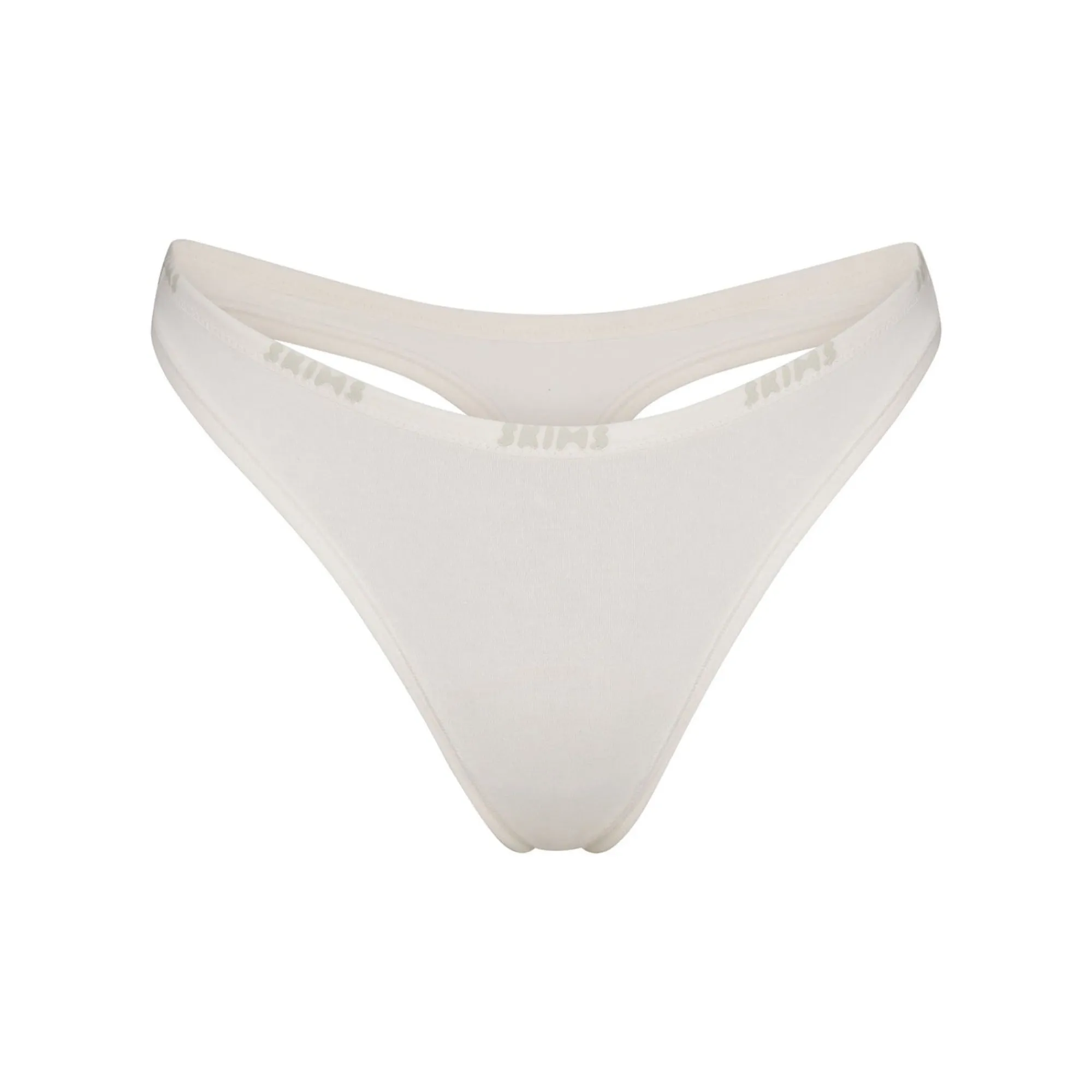 COTTON LOGO DIPPED THONG |-Skims Best