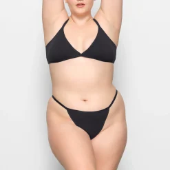 COTTON LOGO STRING THONG |-Skims Online