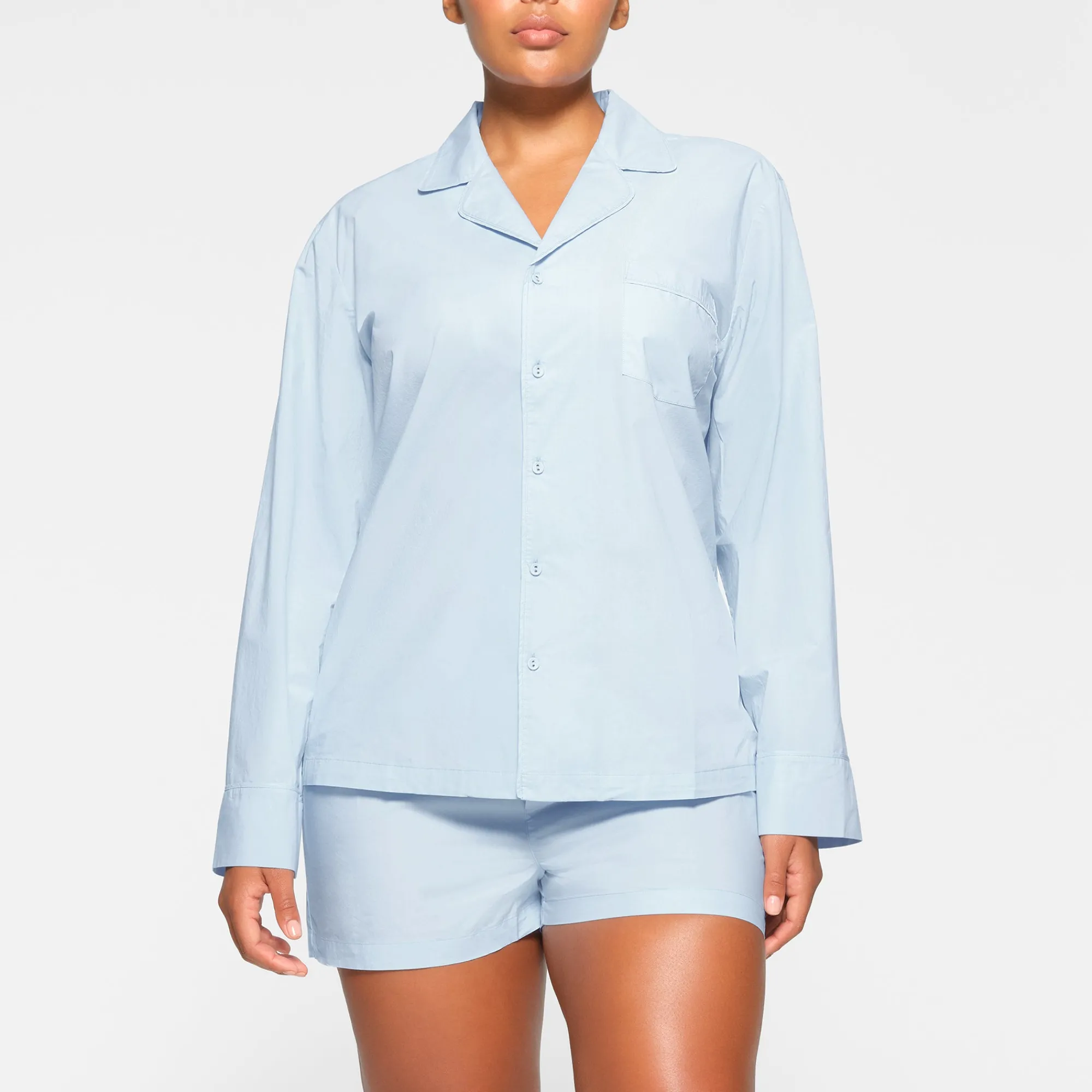 COTTON POPLIN SLEEP SHORT |-Skims Hot