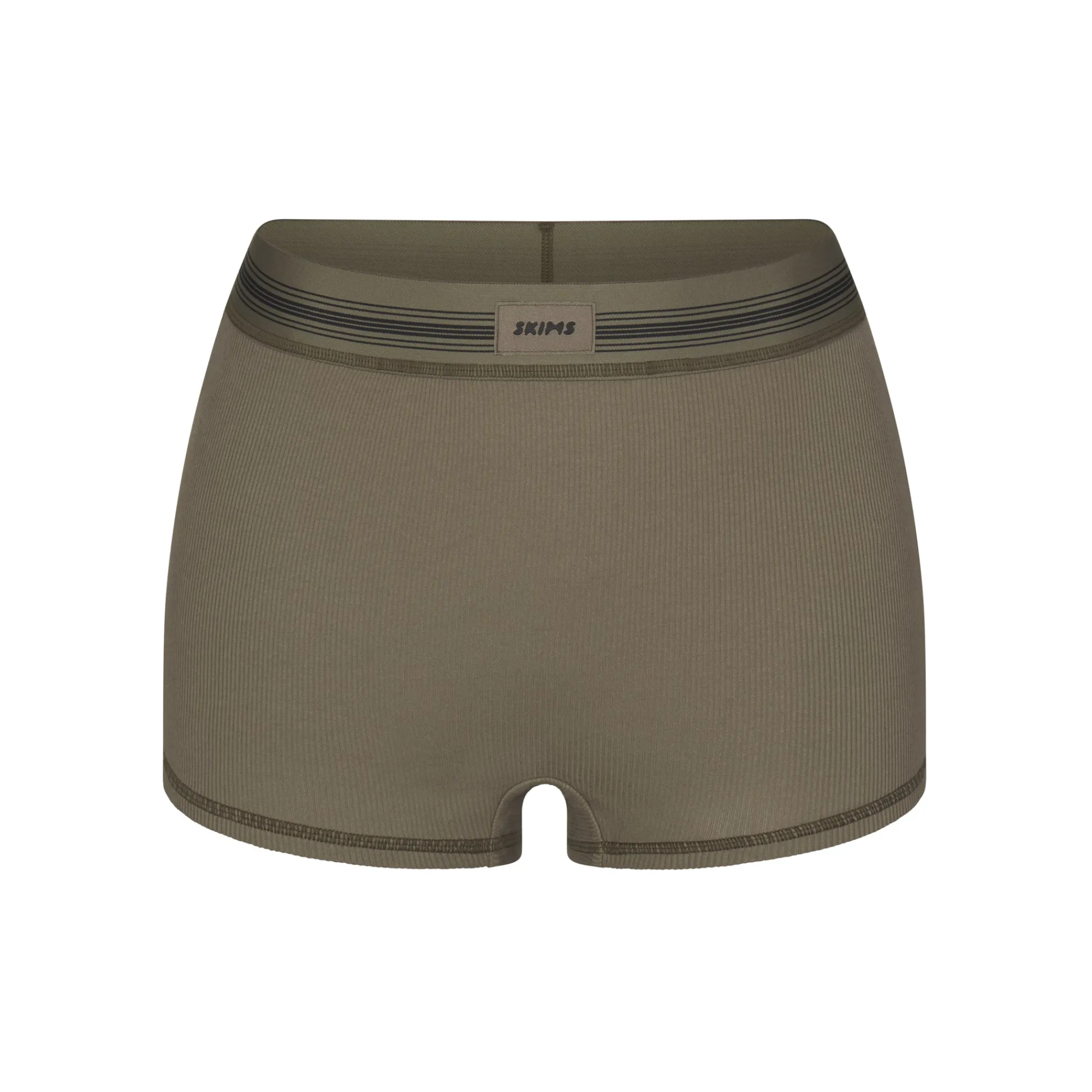 COTTON RIB BOY SHORT | ARMY MULTI-Skims Best