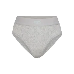 COTTON RIB BRIEF | LIGHT HEATHER GREY-Skims Clearance
