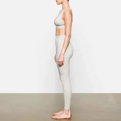 COTTON RIB LEGGING | LIGHT HEATHER GREY-Skims Best