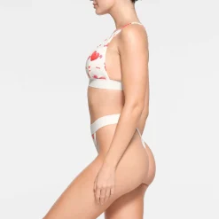 COTTON RIB PLUNGE BRALETTE | MARBLE HEART AND ARROW-Skims Clearance