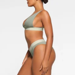 COTTON RIB PLUNGE BRALETTE |-Skims Best