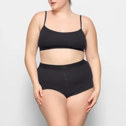 COTTON RIB SCOOP BRALETTE |-Skims New