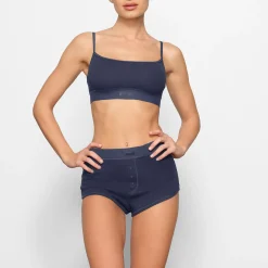 COTTON RIB SCOOP BRALETTE |-Skims Clearance