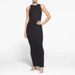 COTTON RIB SLEEVELESS LONG DRESS |-Skims Outlet