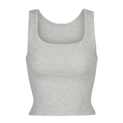 COTTON RIB TANK | LIGHT HEATHER GREY-Skims Fashion