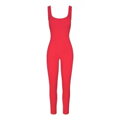 COTTON RIB TANK CATSUIT | RED MULTI-Skims Best