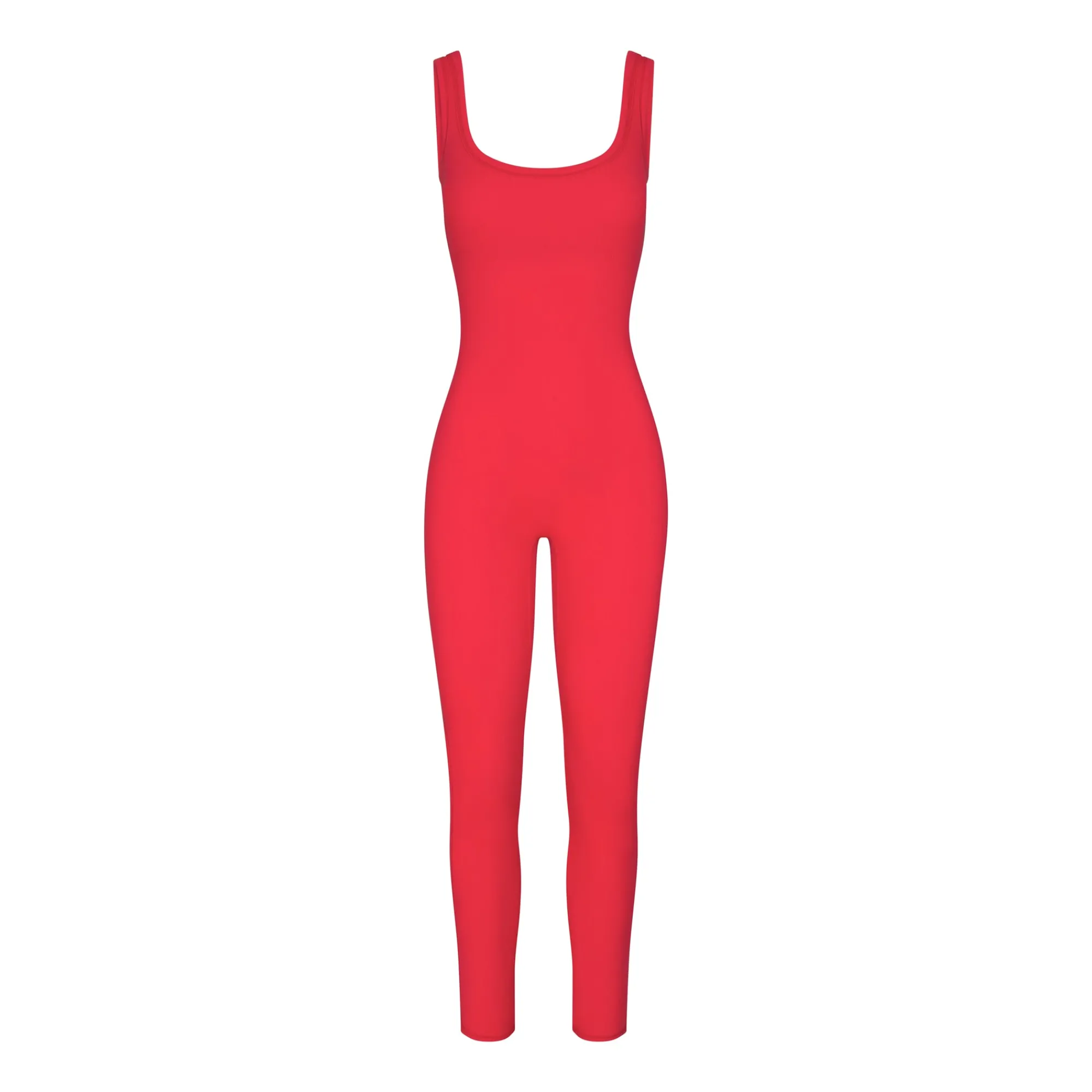 COTTON RIB TANK CATSUIT | RED MULTI-Skims Best