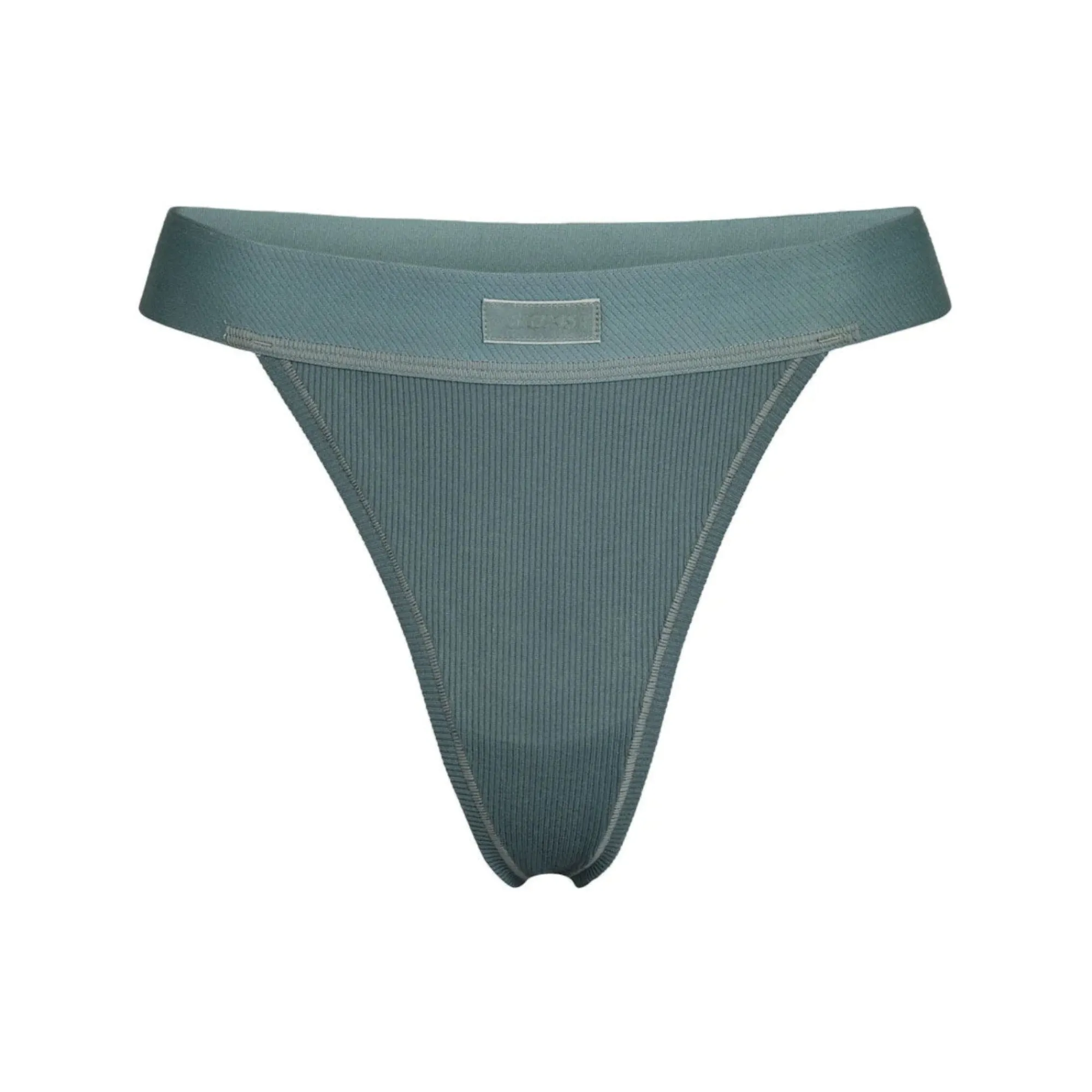 COTTON RIB THONG |-Skims Online