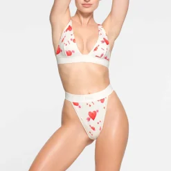 COTTON RIB THONG | MARBLE HEART AND ARROW-Skims Sale