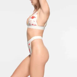 COTTON RIB THONG | MARBLE HEART AND ARROW-Skims Sale
