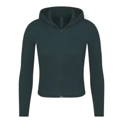 COTTON RIB ZIP UP HOODIE | SPRUCE MULTI-Skims Online