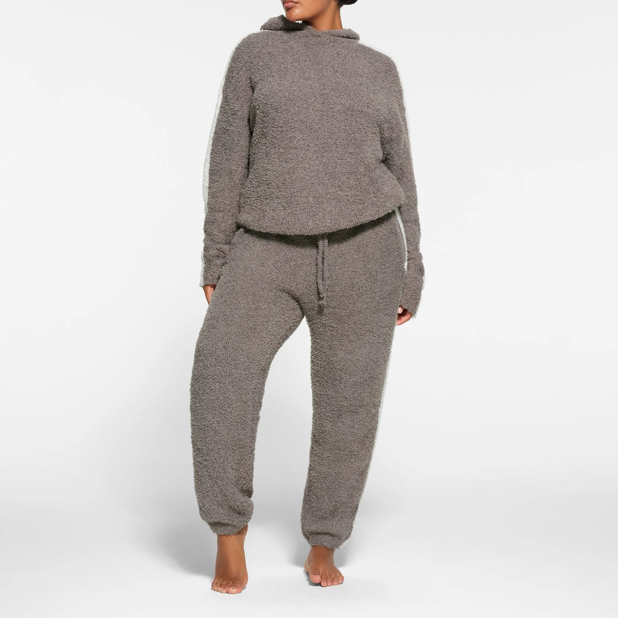 COZY KNIT UNISEX HOODIE | GREY CHALK MULTI-Skims Discount